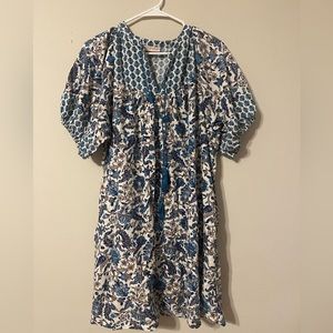 Knox Rose Blue Boho Floral Dress